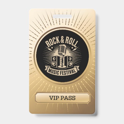 VIP All Access Pas Event ID Badge (Voorzijde)