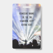 VIP All Access Pas QR Code Concert Badge (Achterkant)