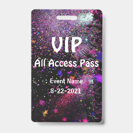 VIP All Access Pas Vertical Aanpasbaar Badge