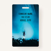 VIP All Access Pass Aangepast concert Badge (Achterkant)