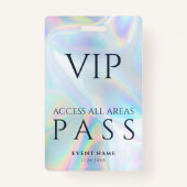VIP All Access Pass Business Logo Holografisch Badge (Voorkant)