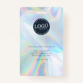 VIP All Access Pass Business Logo Holografisch Badge (Achterkant)