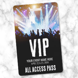 VIP All Access Pass-concert Badge