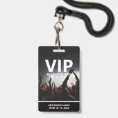 VIP All Access Pass Concert Evenement Persoonlijk Badge (Voorzijde met lanyard)