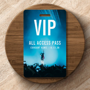 VIP All Access Pass Concert Evenement Persoonlijk Badge