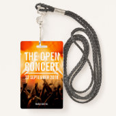 VIP All Access Pass Concert Event Badge (Achterkant met draagriem)