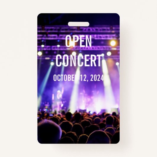 VIP All Access Pass Concert Event Badge (Achterkant)