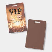 VIP All Access Pass Concert Festival Badge (Voor- en achterkant)