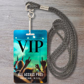 VIP All Access Pass-concertevenement Badge