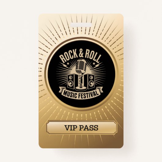 VIP All Access Pass Event ID-badge Badge (Voorkant)