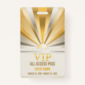 VIP All Access Pass Event ID-badge Badge (Voorkant)