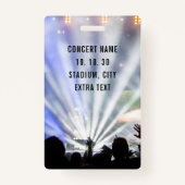 VIP All Access Pass QR Code Concert Badge (Achterkant)