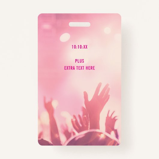 VIP All Access Pass Sweet Sixteen Birthday Badge (Achterkant)