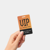 VIP All Access Pass Ticket Houder ID Badge (Handheld)