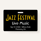 VIP All Access Pass voor Musical Event Badge (Achterkant)