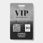 VIP All Access QR Code Event Badge (Achterkant)