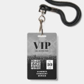 VIP All Access QR Code Event Badge (Achterkant met lanyard)