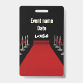 VIP All Access Rode Loper Spotlight Evenement Badge (Achterkant)