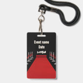VIP All Access Rode Loper Spotlight Evenement Badge (Achterkant met lanyard)