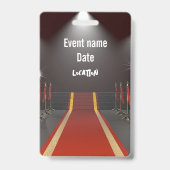 VIP All Access Rode Loper Spotlight Evenement Badge (Achterkant)