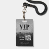 VIP Alle toegang QR Code Concert Badge (Achterkant met koord)