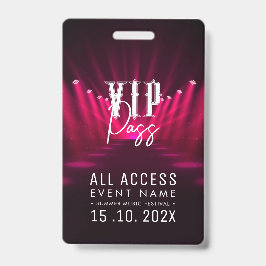 VIP Alle toegangsgebeurtenissen Badge