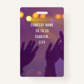 VIP allen de Naam van de Toegang Aangepast concert Badge (Achterkant)