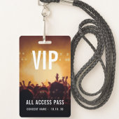 VIP allen de Naam van de Toegang Aangepast concert Badge
