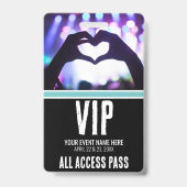 VIP Alles Toegang Speciaal Evenement Badge (Achterkant)