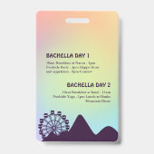 VIP Bachelorette Weekend Badge (Achterkant)