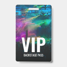VIP Backstage-pas met QR-code-ID Badge