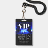 VIP Backstage Pas QR Code Concert Badge (Voorzijde met lanyard)