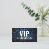 VIP Backstage pass QR Code Event Foto Visitekaartje (Staand voorkant)