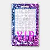 VIP Backstage Pass Trouwtafel Zitplaatsen Badge (Achterkant)