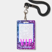 VIP Backstage Pass Trouwtafel Zitplaatsen Badge (Achterkant met lanyard)