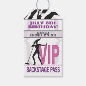 VIP Backstage Pass Verjaardagscadeau Labels Cadeaulabel (Voorkant)