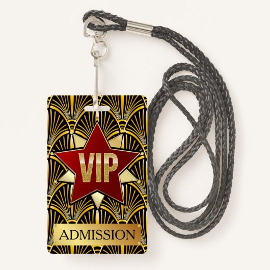 VIP BADGE (Voorkant met draagriem)
