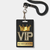 VIP BADGE (Voorkant met koord)
