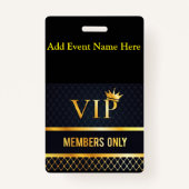 VIP BADGE (Voorkant)