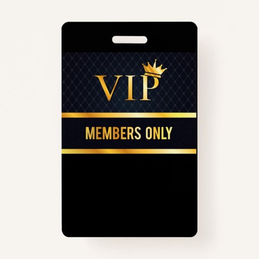 VIP BADGE (Achterkant)