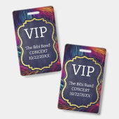 VIP-badge Badge (Voor- en achterkant)