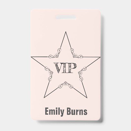 VIP-badge Badge (Voorzijde)