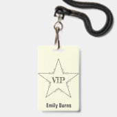 VIP-badge Badge (Voorzijde met lanyard)