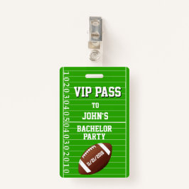 VIP-badge football Grid Bachelor Party Badge