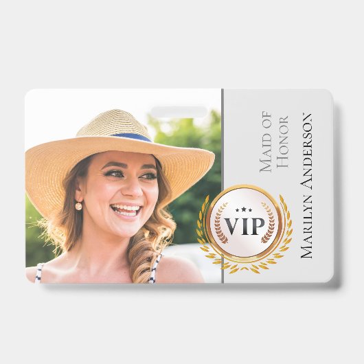 VIP-badge voor bruiloft Badge (Voorkant)