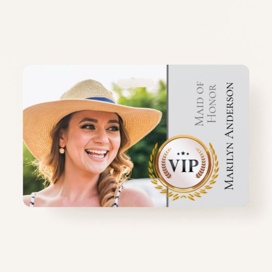 VIP-badge voor bruiloft Badge (Voorkant)