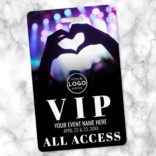 VIP-badge voor logo All Access Event Badge