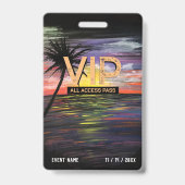 VIP-badge voor Sunset Zee Badge (Achterkant)