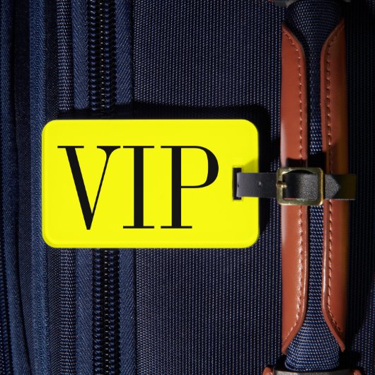 VIP bagagelabel voor tassen en koffers (Voorkant Insitu 4)