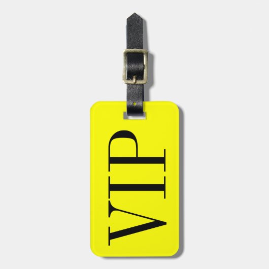 VIP bagagelabel voor tassen en koffers (Voorkant verticaal)